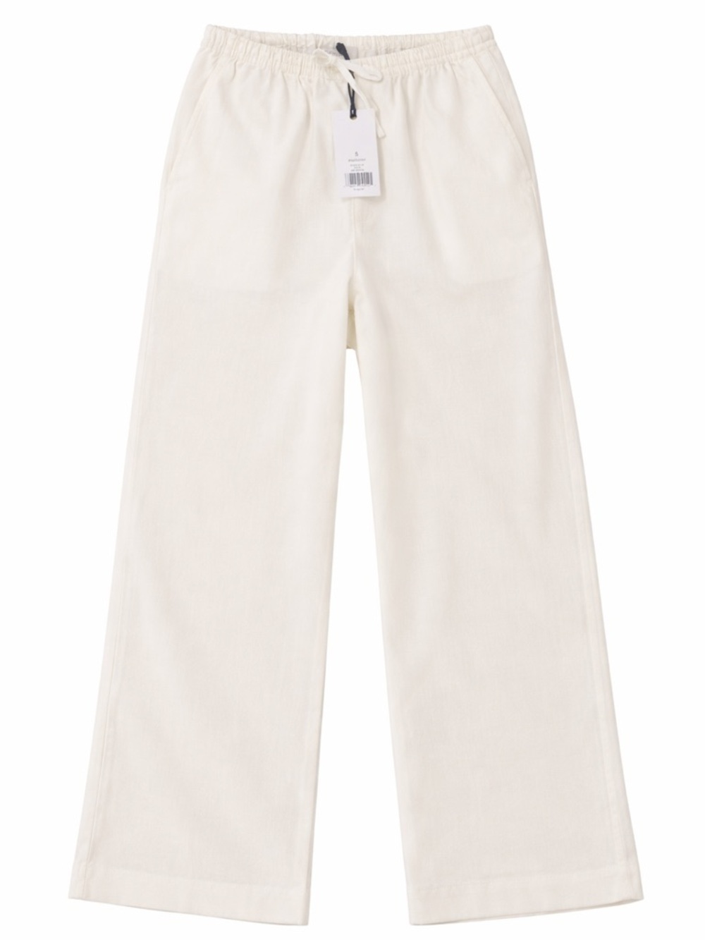 Onia Wide-Leg Pants in Off-White/Cream